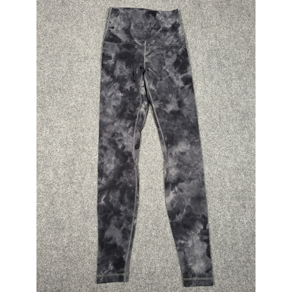 Lululemon Align Super High Rise Pant 28" Diamond Dye Grey Graphite Nulu Size 4